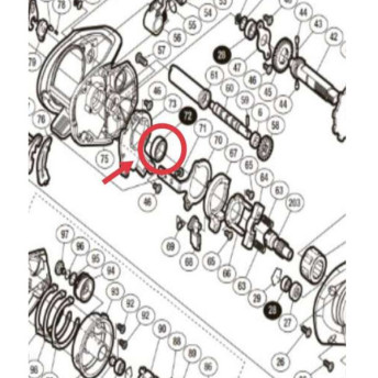 Подшипник Shimano (10EX6)... 2